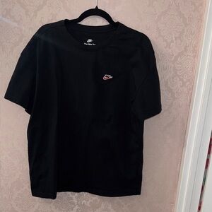 Nike Black Tee with Red Logo